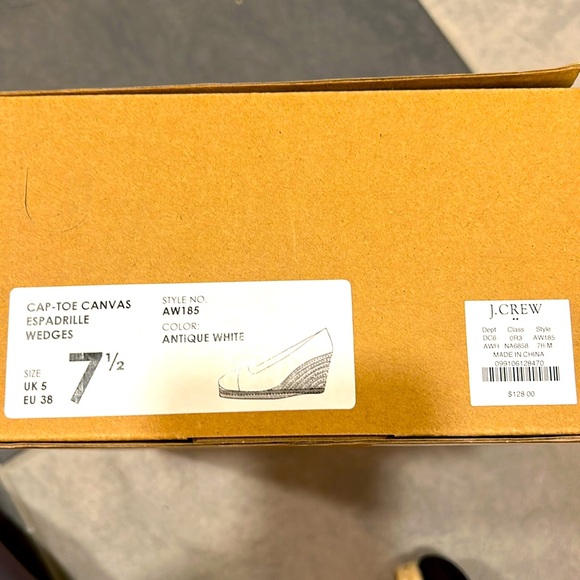 JCrew espadrille wedges in black and white - Picture 5 of 5